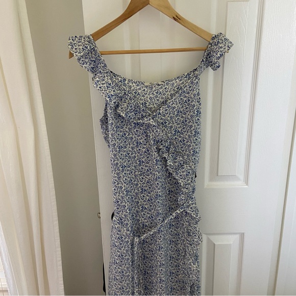 BNWT Madewell Ruffled Wrap Maxi Dress in Americana Floral - Picture 3 of 6